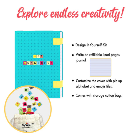 WAFF Mozaika Journal Combo with Pins (Medium) WAFF World Gifts Inc.