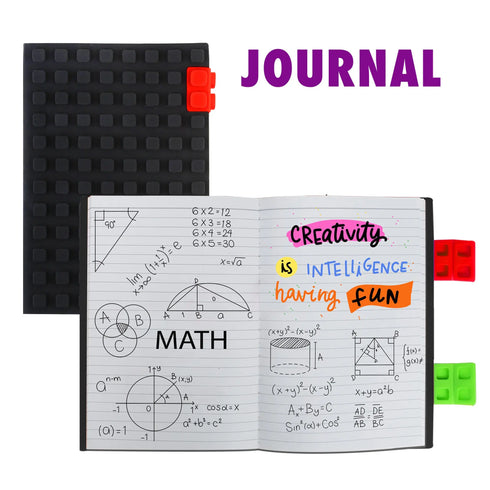 WAFF Journal (Large) with Lego-like cover with add on Clips - WAFF World Gifts Inc. 34.00