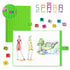 Personalized Notebook WAFF Soft silicone cover (5.75" x 8.25") 200 Dotted Pages Green