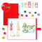 Personalized Notebook WAFF Soft silicone cover (5.75" x 8.25") 200 Dotted Pages Red
