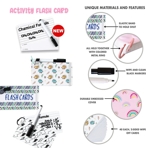 Hedgehog Dry and Erase Flash Cards WAFF World Gifts Inc.