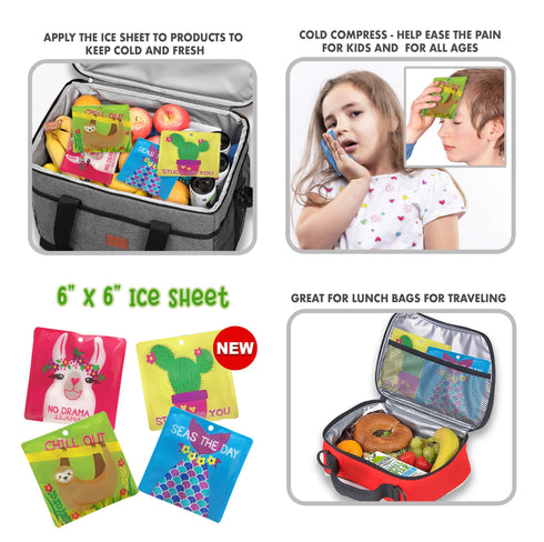 6x6 Cactus Reusable Eco-Friendly Ice Pack WAFF World Gifts Inc.