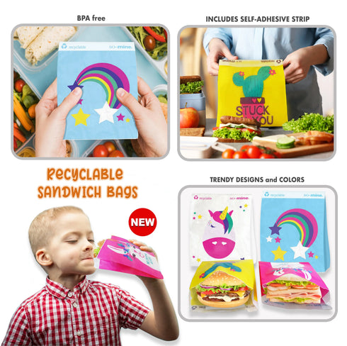 Recyclable Sandwich Bags (25pcs) WAFF World Gifts Inc.