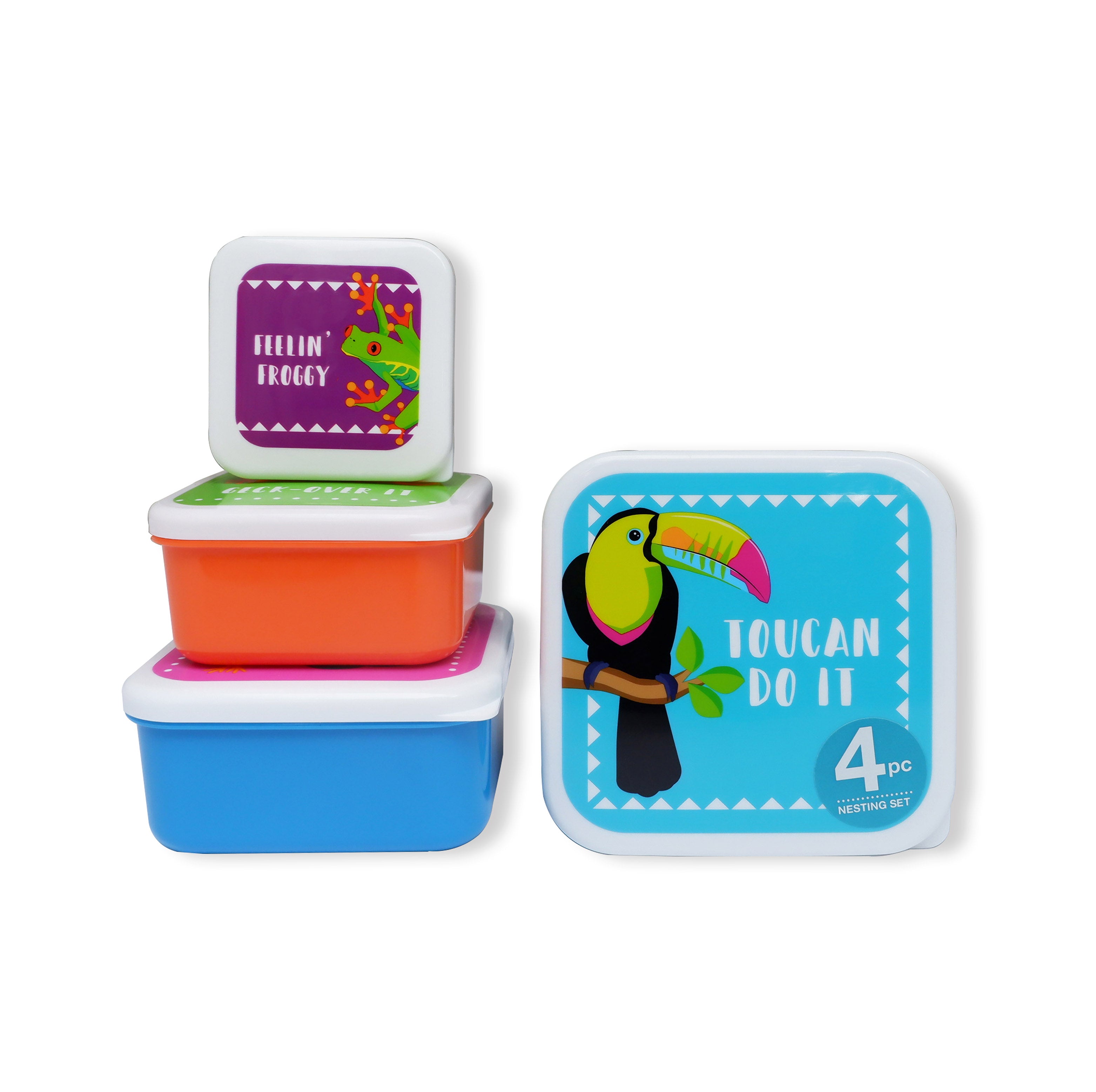 Stackable Lunch Containers (4pcs)