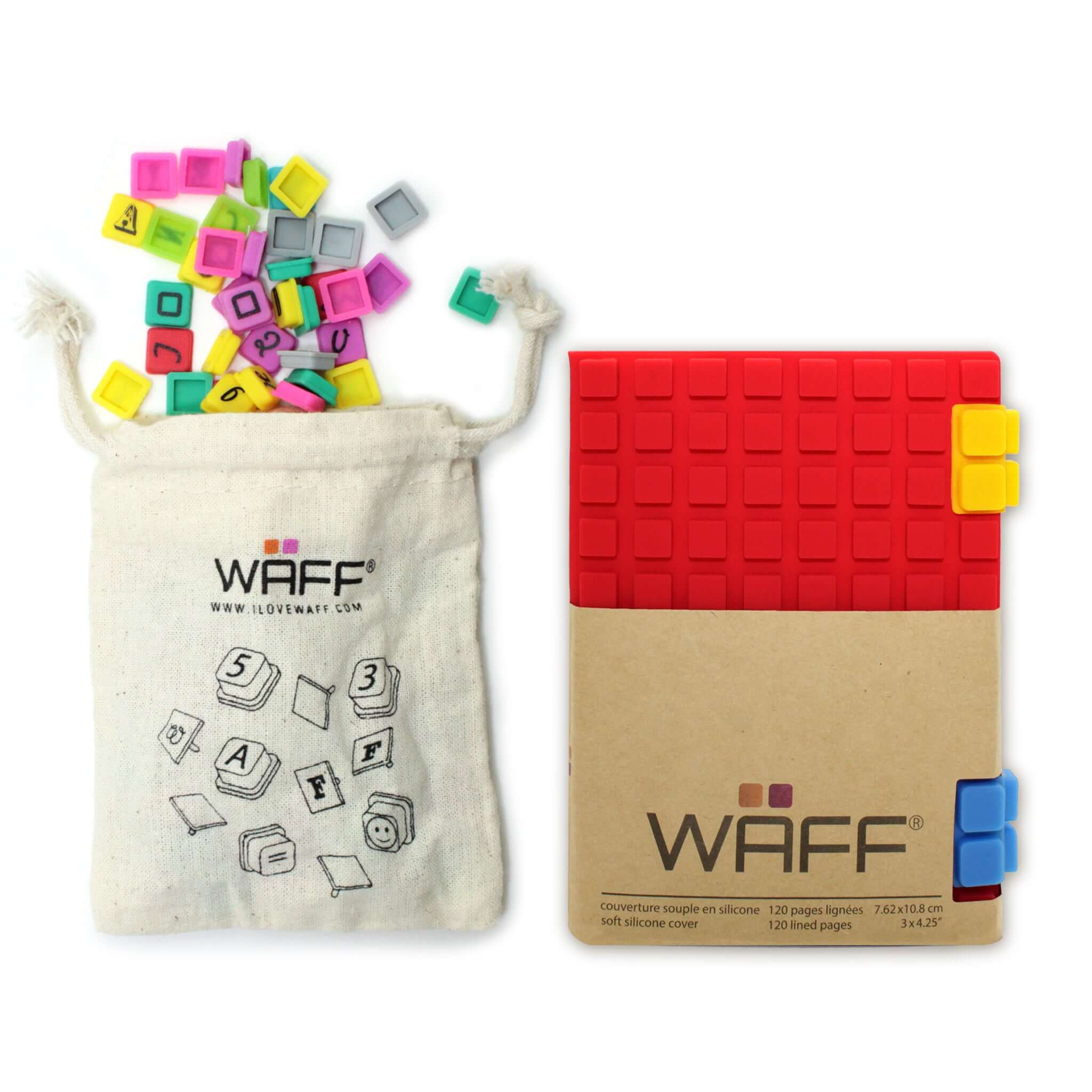 WAFF training Journal Combo Kit - Red  Mini